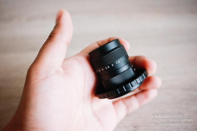 ขายเลนส์มือหมุน-ละลายหลังดีมากๆ-ซีซีทีวี-25mm-1-4-ใส่กล้อง-fujifilm-mirrorless-ได้ทุกรุ่น