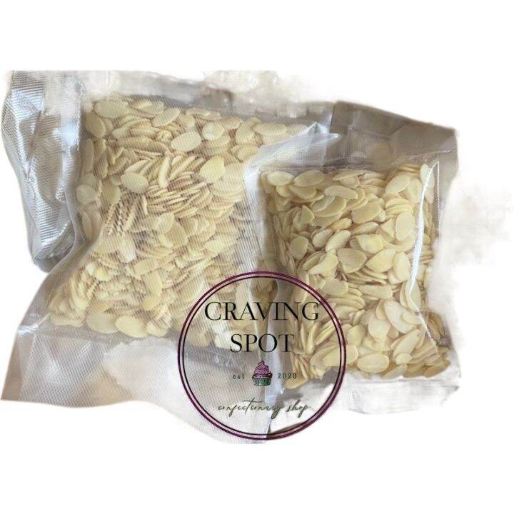 BLANCHED SLICED ALMONDS 500G250G 100G/Expiration DateAUGUST 2023 keto chocolates candy korean