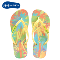 Hotmarzz สุภาพสตรี Flip-Flops Casual แฟชั่น3D พิมพ์รองเท้าแตะในร่มชายหาดกันน้ำลื่นรองเท้าแตะสบาย HM7027