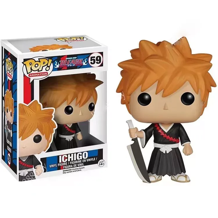 Đồ Chơi Trẻ Em Funko Pop Anime Bleach #59 Ichigo #60 Rukia #96 Hollow Ichigo  Niutou