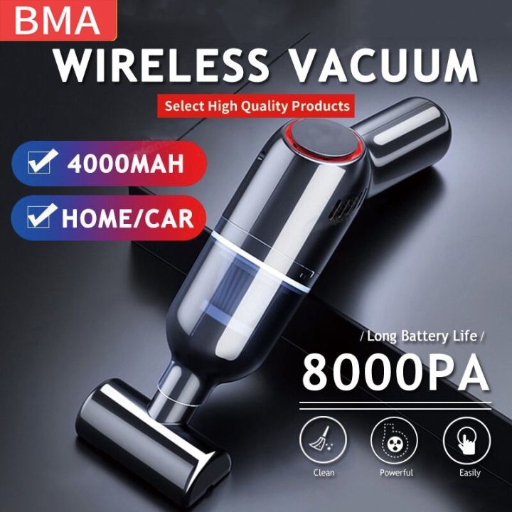 Portable Car Vacuum Cleaner with 8000 Pa Suction, Mini Handheld