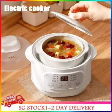 600ml Electric Cooking Pot Household Slow Cooker Portable Multi