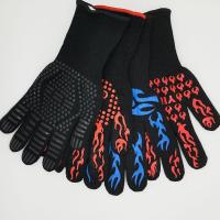 BBQ Grill Gloves Heat Resistant Non-Slip Oven Mitts Anti Scald Fireproof Silicone Gloves For Baking Cooking Kitchen Barbecue Potholders  Mitts   Cozie