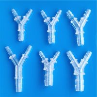 【YF】♨✧  2pcs/lot Reducing Y Type Hose Tee Plastic Silicone Tube Pipe Connectors Joint Aquarium Parts S711 Drop Shipping