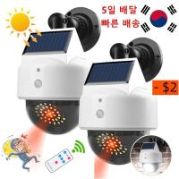 Solar Lights Outdoor Security Dummy Camera Motion Sensor Light Solar Led Lights Outdoor Waterproof  IP66 Lamp For Home Garden Outdoor Lighting