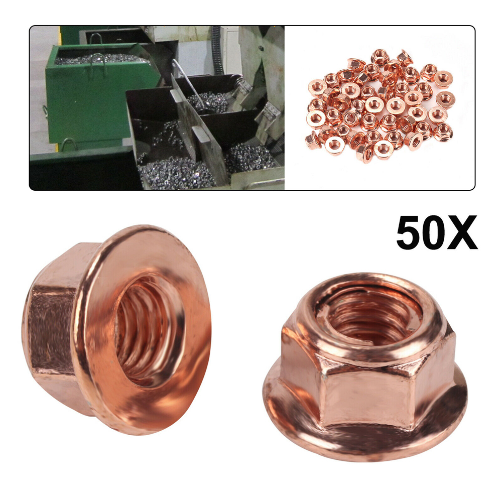 Hexagon Copper M1.4-M24 Brass Nuts Exhaust Manifold Solid For Bolts & Screws 
