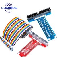 สำหรับ Raspberry Pi 4 3 B + อุปกรณ์เสริมแบบแผงขยาย GPIO + สำหรับ Raspberry Pi 40P สีแดง/น้ำเงินบอร์ด PCB