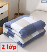 Chăn mền chần bông 2 lớp chất liệu cotton, Chăn chần gòn, Chăn đông