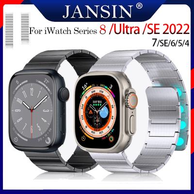 สายนาฬิกา สแตนเลส For Apple watch Ultra Band 49mm 45mm 41mm 44mm 40mm 42mm 38mm แม่เหล็ก สมาร์ทสร้อยข้อมือสำหรับสายรัดข้อมือ i Watch series 8 7 6 5 4 SE 3 2 1 สาย
