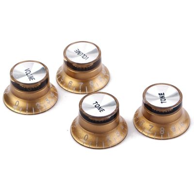 4 Pcs Speed Control Knobs 2 Tone 2 Volume for Gibson LP SG Guitar Golden Knobs Guitar Accessories