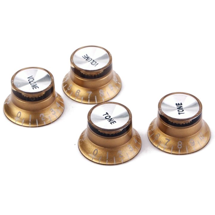 4-pcs-speed-control-knobs-2-tone-2-volume-for-gibson-lp-sg-guitar-golden-knobs-guitar-accessories