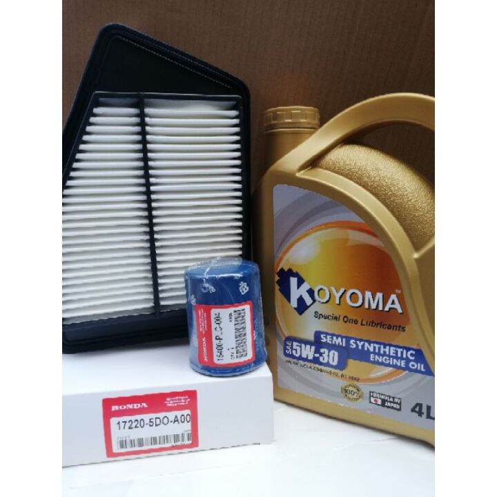 HONDA ACCORD T2A 2.0 AIR FILTER + OIL FILTER + KOYOMA 5W30 SEMI