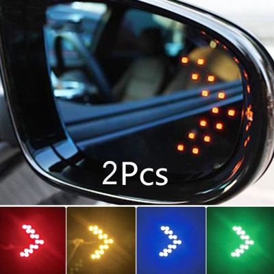❁ 2pcs LED Arrow Panel Car Rearview Mirror Indicator Turn Signal Light for Volkswagen Vw BORA Golf Polo GTi Passat Sagitar Santana