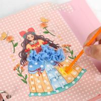 FLATE กระดาษสำหรับตกแต่ง ของเล่นศิลปะโผล่ DIY ภาพวาดสีน้ำสี สติกเกอร์ภาพวาดสติ๊กเกอร์ ดีไอวาย ของเล่นเพื่อการศึกษา3D การศึกษาในช่วงต้น