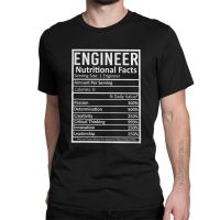 Engineer Nutritional Facts T-shirts Men Crewneck 100% Cotton T Shirts Engineering Programmer Classic Tees Gift Clothing XS-6XL