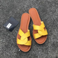 Large Size 41 Summer Women Sandals Leather Fashion Design Summer Outdoor Beach Shoes Flat Comfort Modern Slides Ladies Shoes