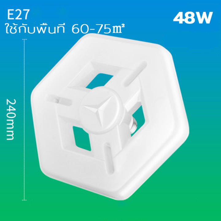 หลอดไฟ-led-หลอดไฟแสงขาว-18w-28w-38w-48w-ขั้วเกลียว-e27-สว่างไกล-หลอดไฟประหยัดพลังงาน-หลอดไฟแอลอีดี-ความสว่างสูง-ถนามสายตา-ทนทาน