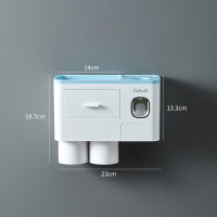 Magnetic Toothbrush Holder Adsorption Inverted Toothpaste Dispenser Wall Mount Makeup Storage Rack for Bathroom Accessories Set