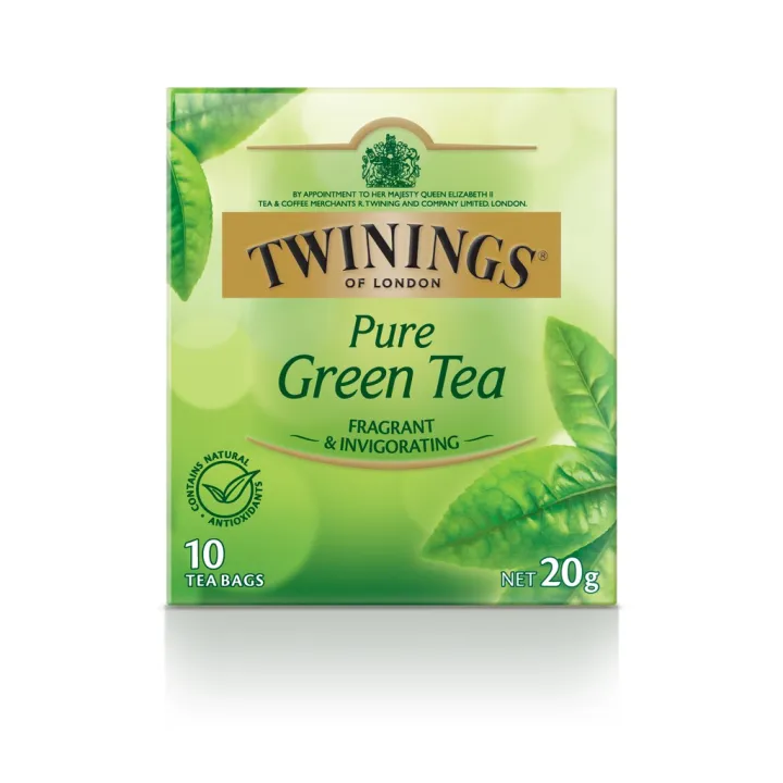 Twining's Pure Green Tea 10 Per Box 20g Bags Lemon Jasmine Earl Grey ...