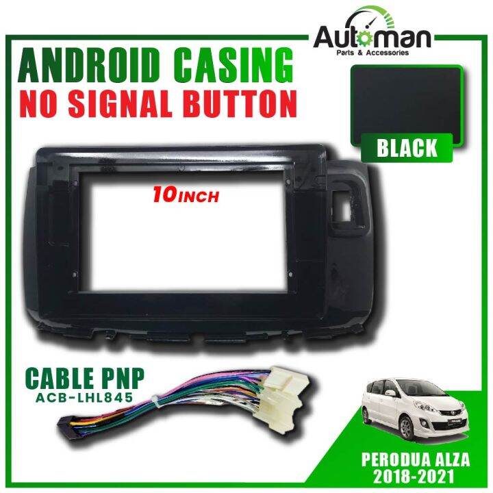 Perodua Alza 2018-2021 Black Dashboard Audio Android Player Radio FM ...