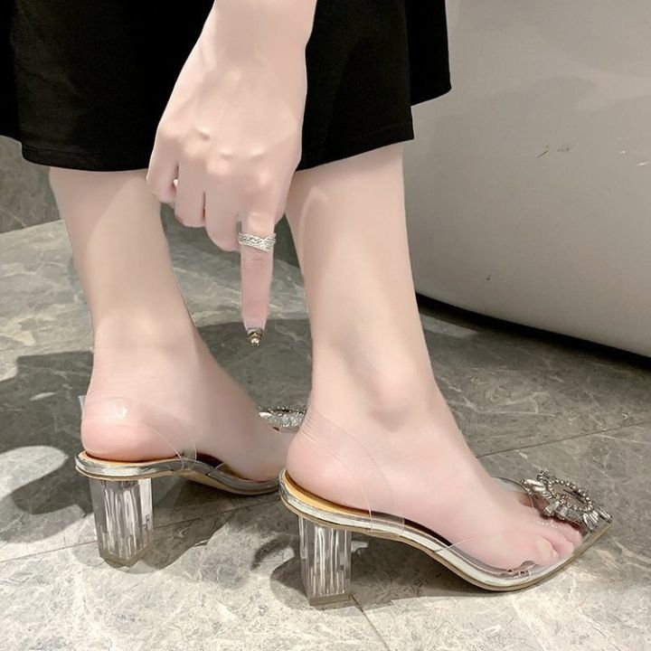 orfilas-รองเท้าคริสตัลใสฤดูร้อน-รองเท้าแตะส้นสูงปลายเท้า-รองเท้าส้นสูงsize-36-41-รองเท้าผู้หญิง-รองเท้าแตะส้นสูง-ความสูง-7cm