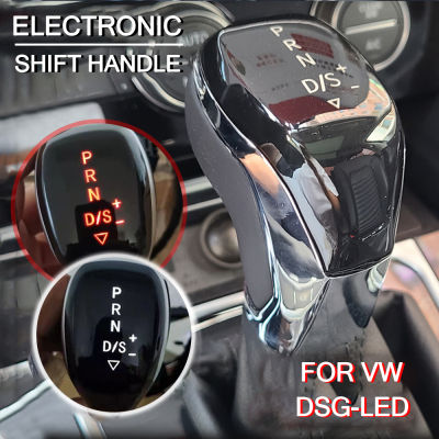 อิเล็กทรอนิกส์ Shift Handle LED เกียร์ Shift Knob สำหรับกอล์ฟ MK6 MK7 Passat B7 B8 Tiguan MK2 DSG,แสงสีขาวและแสงสีแดง