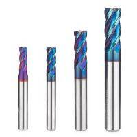 Vsharp Carbide Square End Mill Set 4 Flutes Titian Coated Milling Cutter ทังสเตนตัด CNC Tools สําหรับโลหะ 4 6 8 12mm HRC65