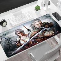 แผ่นเกมพีซี The Witchers Rubber Pad แผ่นรองเมาส์ Kawaii แผ่นรองโต๊ะเครื่องเกม Mausepad อุปกรณ์คอมพิวเตอร์ Mousepad Mats คีย์บอร์ด Mausepad