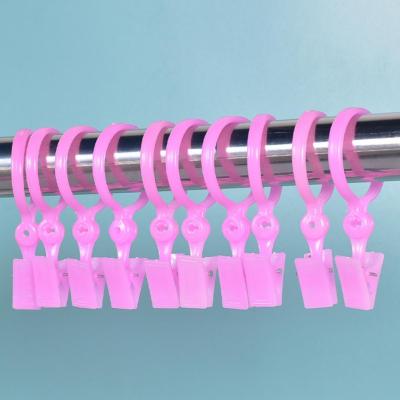 10Pcs Useful Detachable Easy to Install Shower Curtain Buckle Drape Holder Bathroom Supply Curtain Clip Curtain Ring