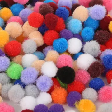 30-300Pcs Assorted Pompoms Mini Fluffy Soft Pom Poms Fur Ball For DIY Crafts  Pom Pom Ball Kids Creative Decor 8/10/15/20/25/30mm