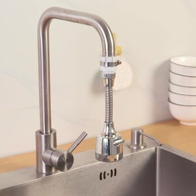 Flexible 360 Degree Shower Saving High Pressure Nozzle Stainless Steel Faucet Connector Kitchen Adjustable Anti Splash Tap Head