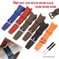 ☋ Watch accessories for Casio GST-S130 S110 W100 W120 W130 GST-W300 GST-S410 GST-B100 resin strap mens watch strap