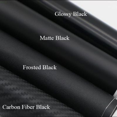 2pcs 50x150cm Car Body Flim Shiny Frosted Black 3D Carbon Fiber Exterior Styling Stickers Vinyl Wrap Cool Cell Phone Laptop DIY