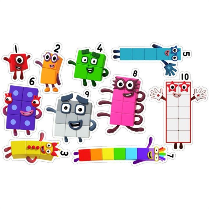 Anime Numberblocks Sticker Cartoon Number Blocks Pattern DIY Graffiti ...