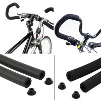 3.5*50 ซม. 2 pcs ใหม่จักรยานรอบ MTB Road Bike Smooth Tube ฟองน้ำโฟมยาง Handlebar Grips พร้อมปลั๊ก-Sediue