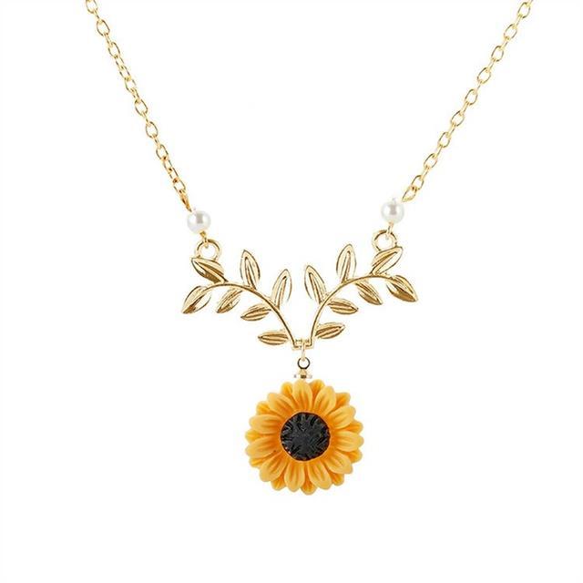 fashion-sunflower-clavicle-chain-for-women-cute-flower-pearl-pendant-female-girls-birthday-jewelry-accessories-new-party-gifts