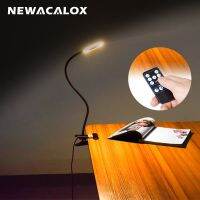 NEWACALOX รีโมทคอนโทรล LED แว่นขยายที่หนีบโต๊ะแขนยืดหยุ่นเชื่อมโคมไปตั้งโต๊ะ3 Xแว่นขยายสำหรับอ่านไฟฉายสนามระบบไฟฟ้า