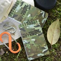 Tactical Waterproof Notebook Camouflage PVC Cover Memo Pad Daily To Do List Loose-leaf Coil Notepad Writing Paper in Rain
