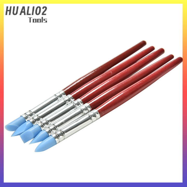 อุปกรณ์เครื่องปั้นดินเผายางซิลิโคน5x-huali02แกะสลัก-fimo-ดินพอลิเมอร์สร้างแบบจำลองไสดินเหนียว