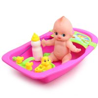 ของเล่นอาบน้ำตุ๊กตามีอุปกรณ์อาบน้ำครบชุด (คละสี) รุ่น  baby-bath-pool-05f-Toy