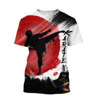 2023 new arrive- xzx180305   Mens T-Shirt For Men Clothing Unisex Taekwondo Graphic 3D Printed Shirt Summer Tops Short Sleeve Fashion Casual Oversized Tee