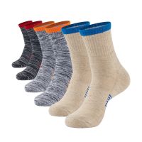 Straight for cross-border trade striped socks to restore ancient ways with thick snow grey socks in polychromatic collocation wet socks for men and women