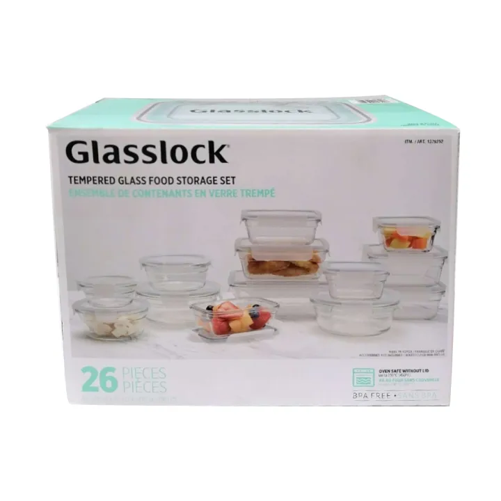 Glasslock 26Piece Tempered Glass Food Storage Set Lazada PH