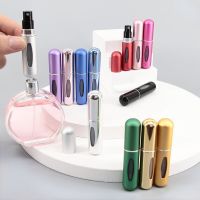 5ml Mini Portable Perfume Refill Bottle Refillable with Spray Jar Scent Pump Empty Cosmetic Containers Atomizer Travel Tools Travel Size Bottles Conta