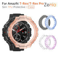 Zenia ที่มีสีสัน TPU ผิวเคสครอบป้องกันสำหรับ Amazfit T-Rex T Rex Pro กีฬาสมาร์ทวอท์ช