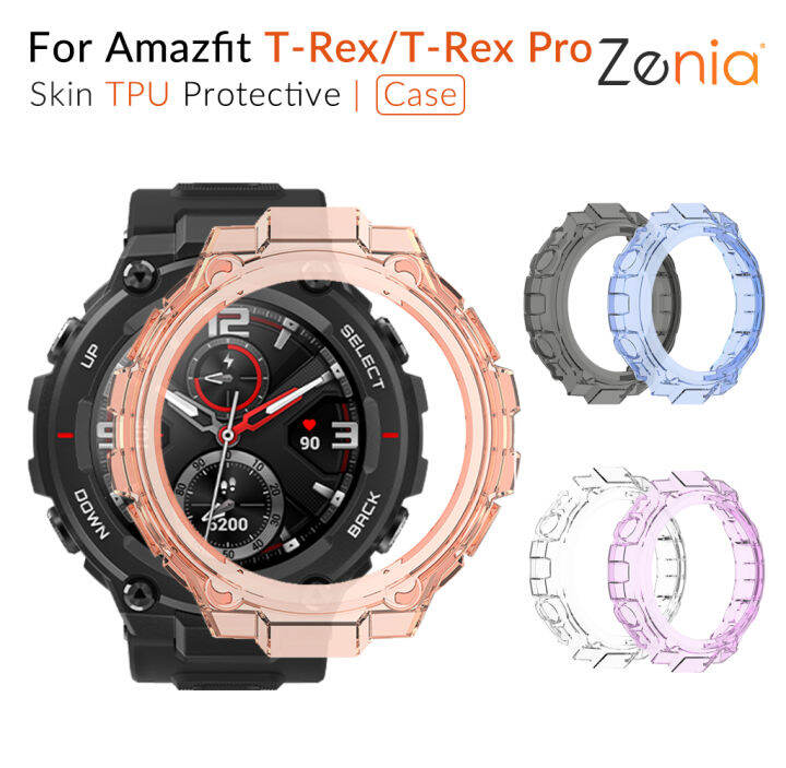 zenia-ที่มีสีสัน-tpu-ผิวเคสครอบป้องกันสำหรับ-amazfit-t-rex-t-rex-pro-กีฬาสมาร์ทวอท์ช