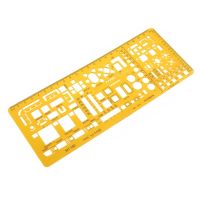 ♟ Professional Architectural Template Ruler Drawings Stencil Measuring Tool Supply