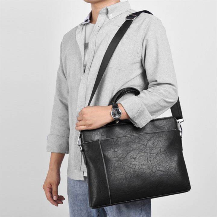 genuine-leather-business-bag-briefcase-mens-handbag-cowhide-horizontal-style-tianhong-kangaroo-computer-casual-soft