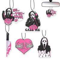 5Pcs Halloween Pendant - Pink Ghost Cute Car Interior Accessories Hanging Anime