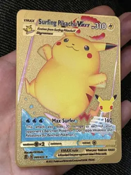 Pikachu Vmax Pokemon Card Metal Cards